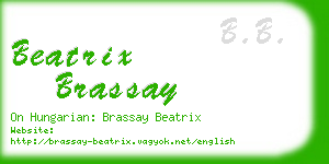 beatrix brassay business card